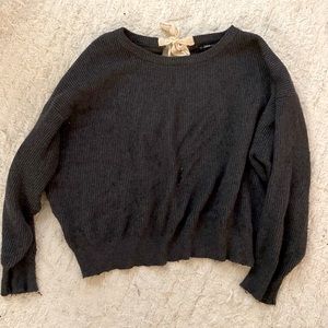 ZARA Soft Sweater with back bow tie